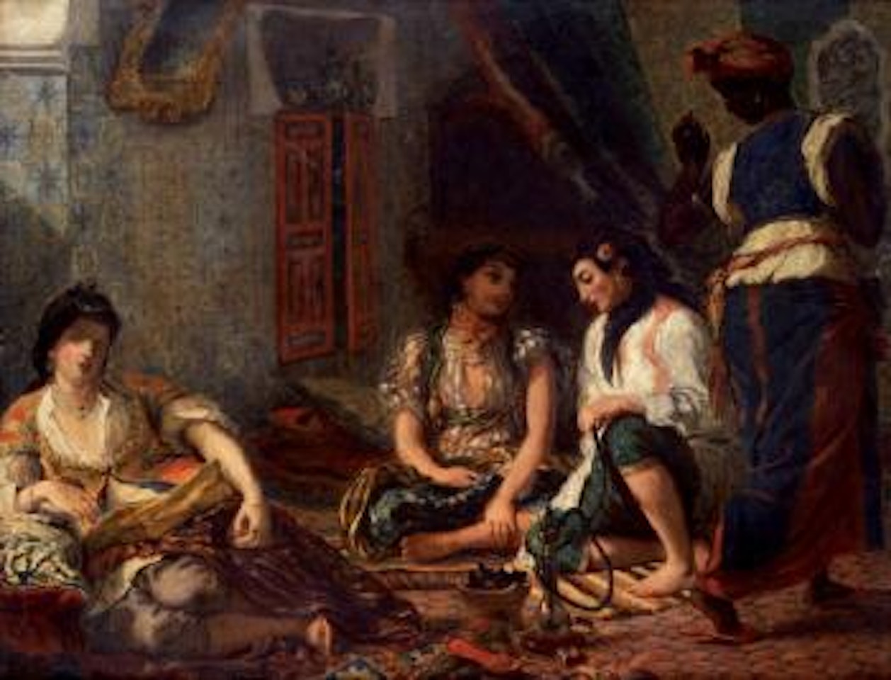 Les 'Femmes d'Alger' d'après Delacroix by Henri Fantin-Latour