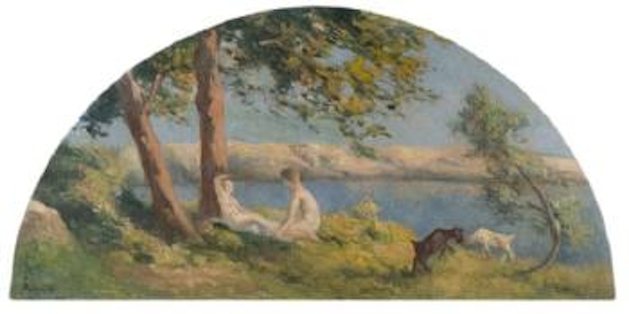 Rolleboise, scene champetre by Maximilien Luce