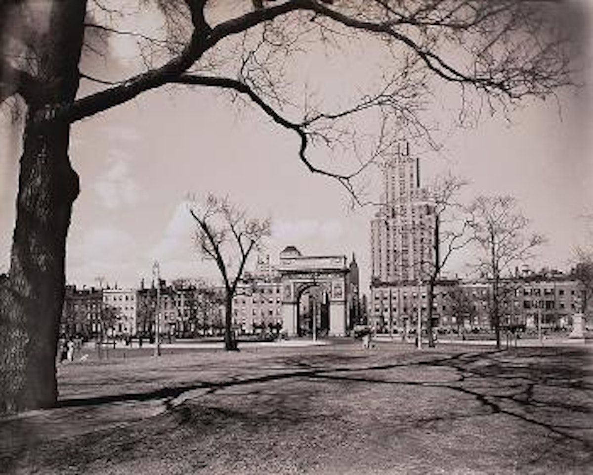 Washington Square, Looking Out, Manhattan by Berenice Abbott
