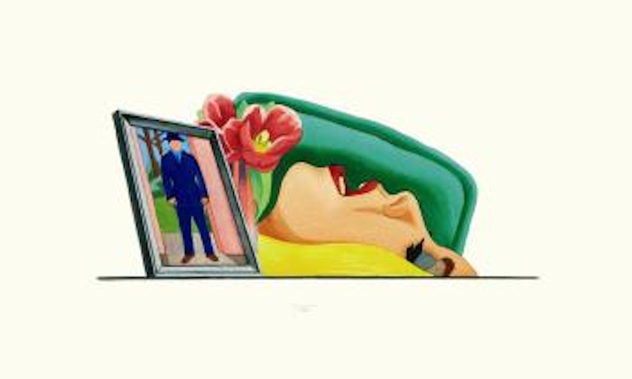 Study for Bedroom painting #32 by Tom Wesselmann