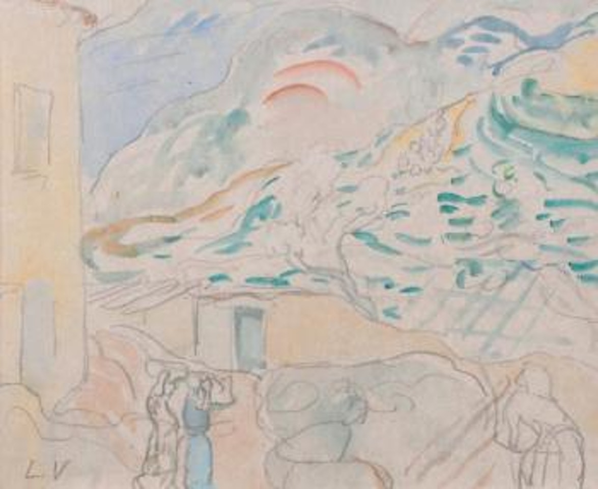 Paysage animé by Louis Valtat