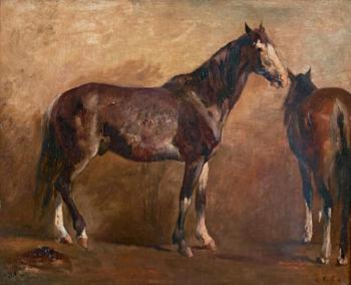 Deux chevaux by Eugene Fromentin