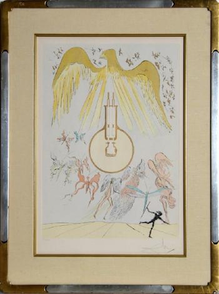 L'Ampoule incandesence from Homage to Leonardo Da Vinci by Salvador Dali