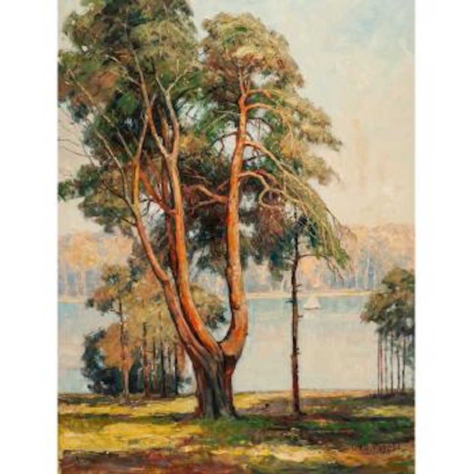 Spätnachmittag am See by Otto Pippel