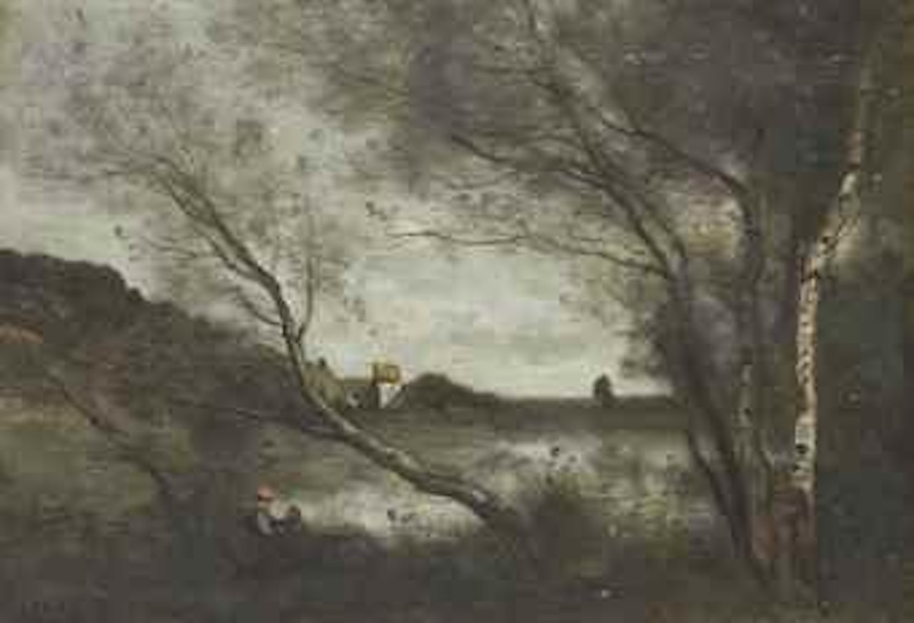 L'étang à L'arbre Penché by Jean Baptiste Camille Corot