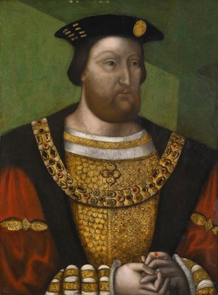 Portrait of King Henry VIII, bust-length by English School