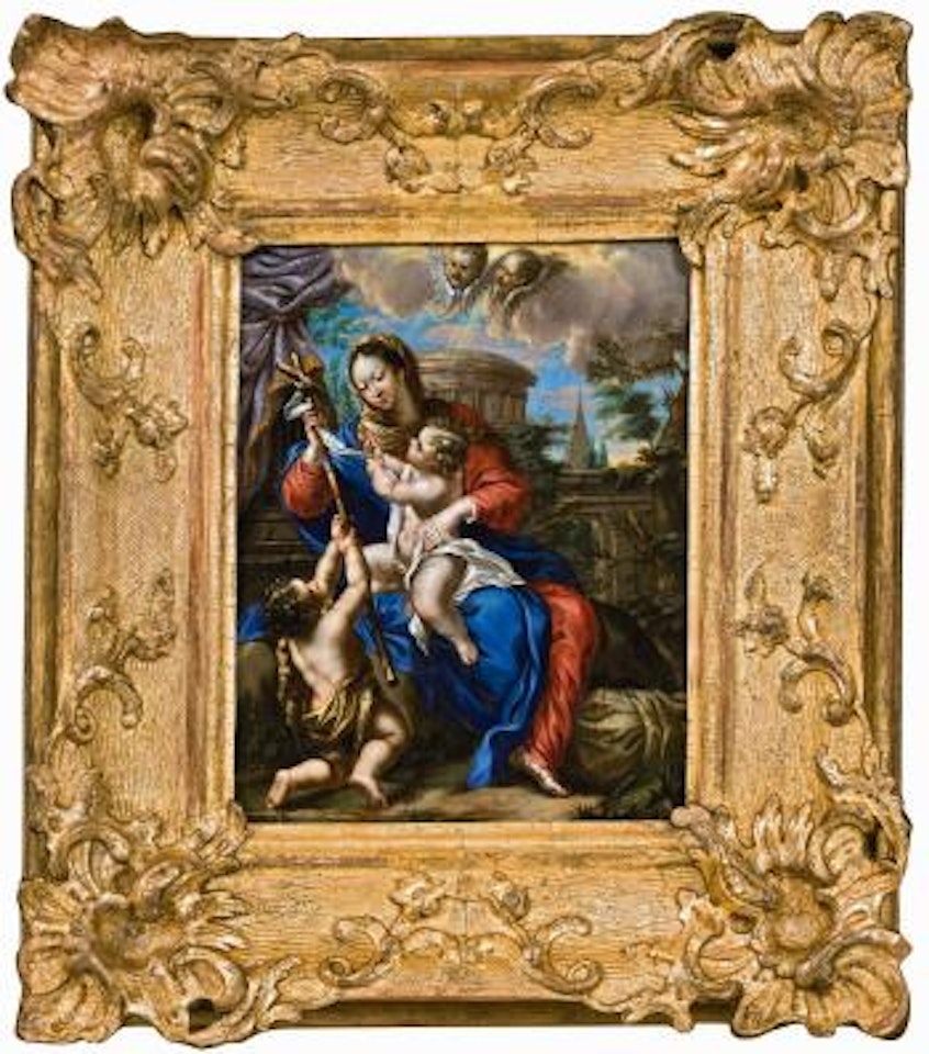 Madonna and Child with the Infant Saint John the Baptist by Roman School