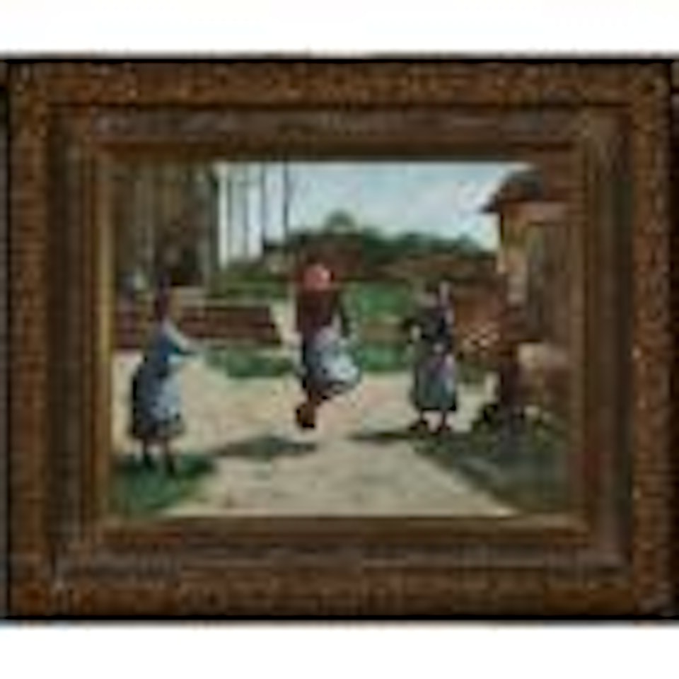 Young Girls skipping Rope by Etienne Alphonse Dinet