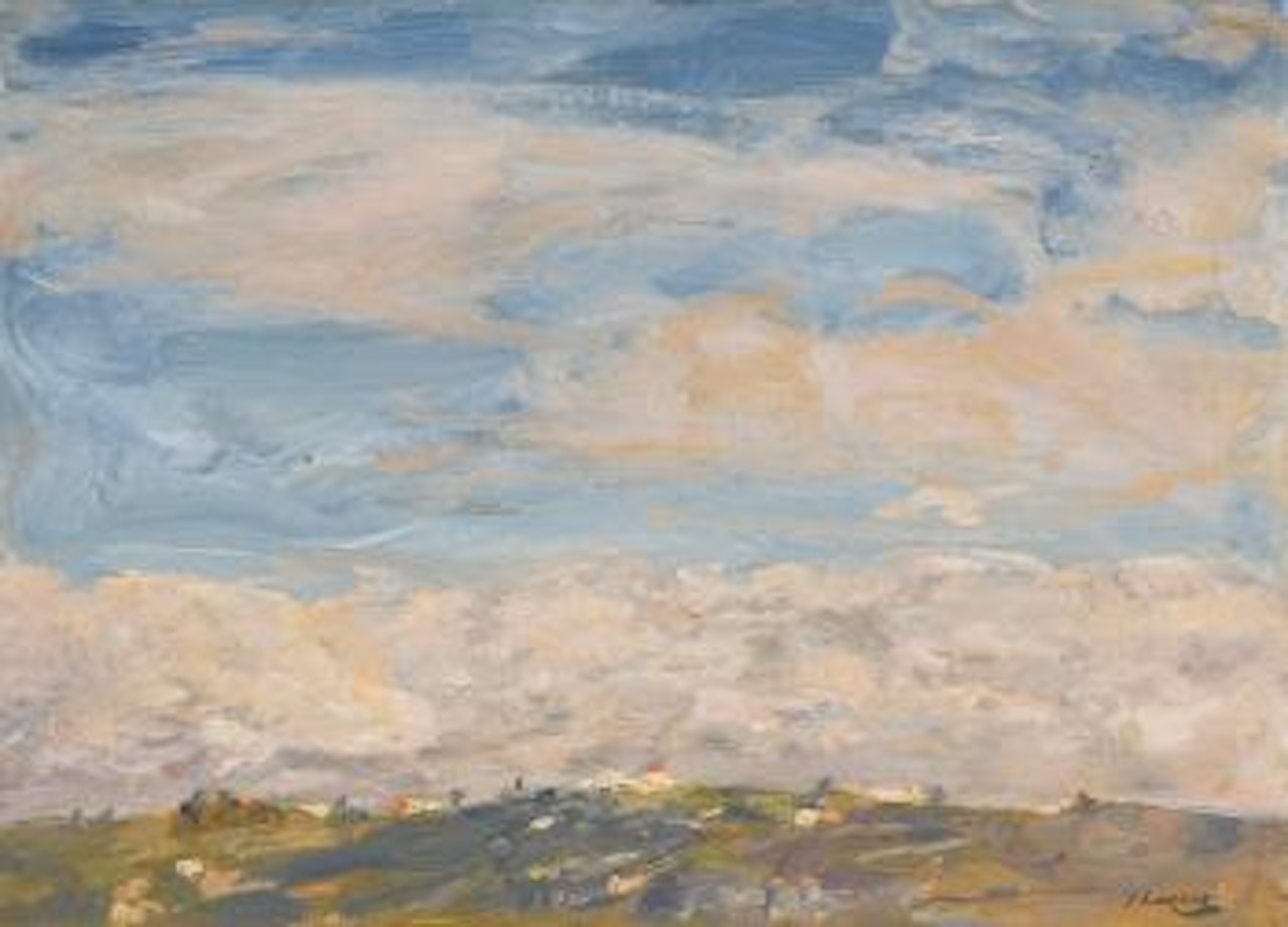 Landscape with A Distant Town (From Mount Washington, Tangier) by John Lavery