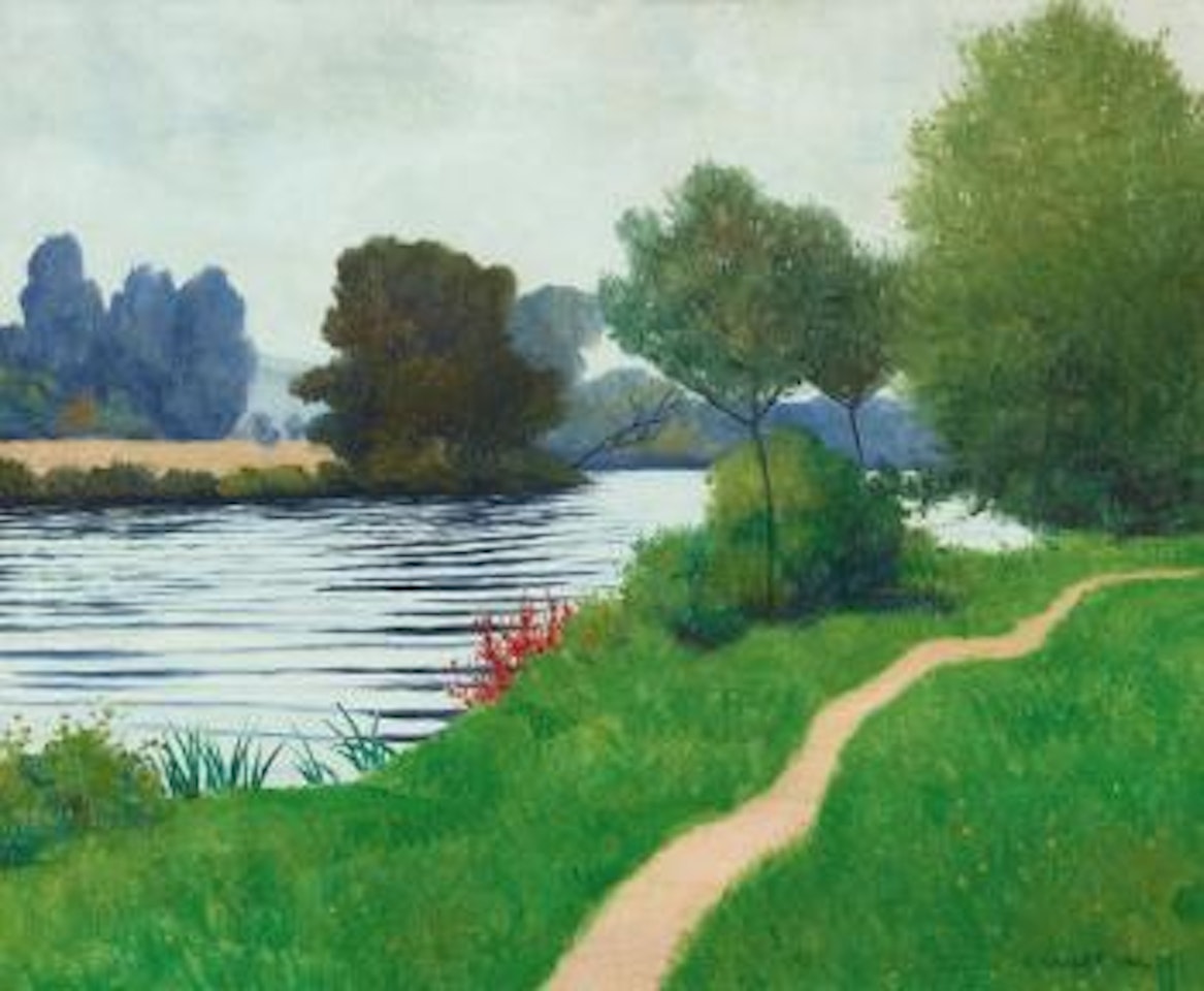 Bord de Seine à Tournedos by Félix Vallotton
