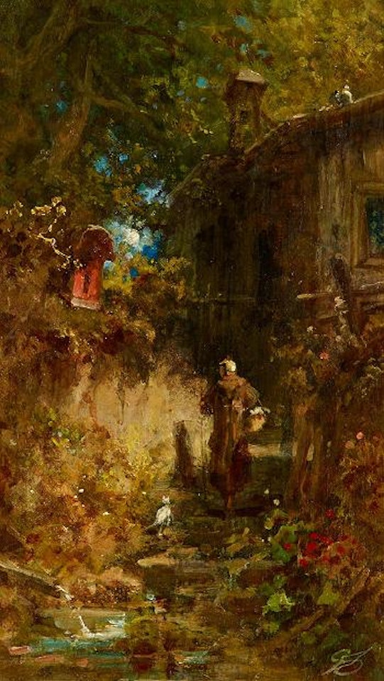 Des Klausners Heimkehr by Carl Spitzweg