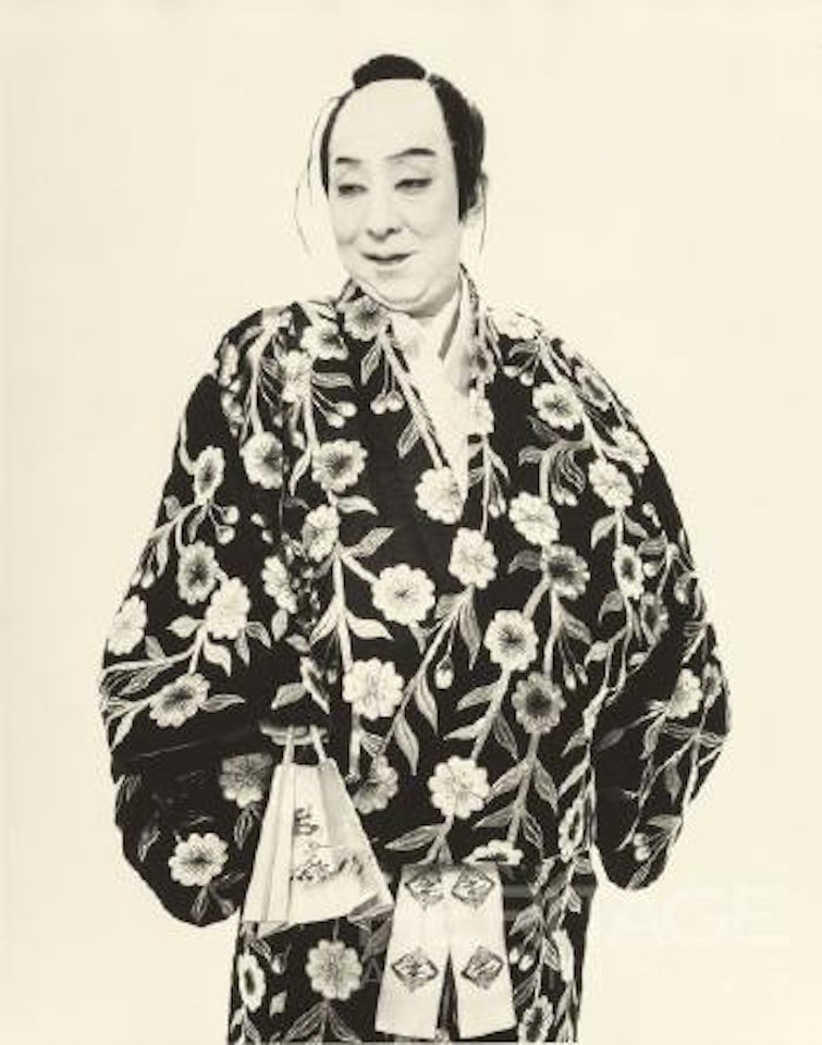 Two Portraits of Nakamura Kanzaburo XVII by Richard Avedon