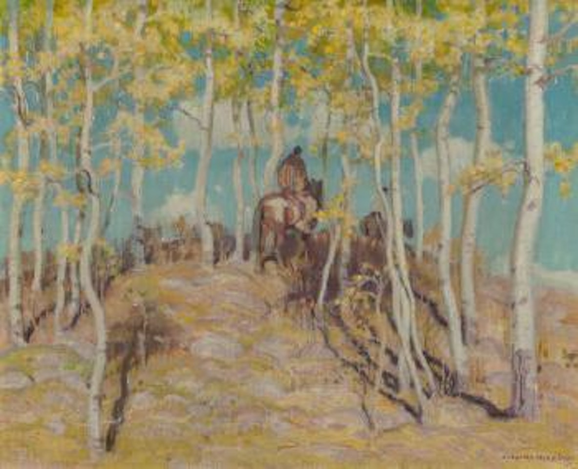 Through the Aspen by Ernest Martin Hennings