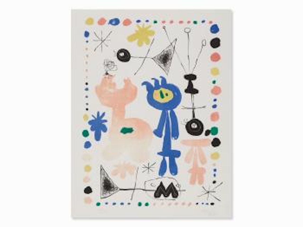 Personnage et oiseau by Joan Miró