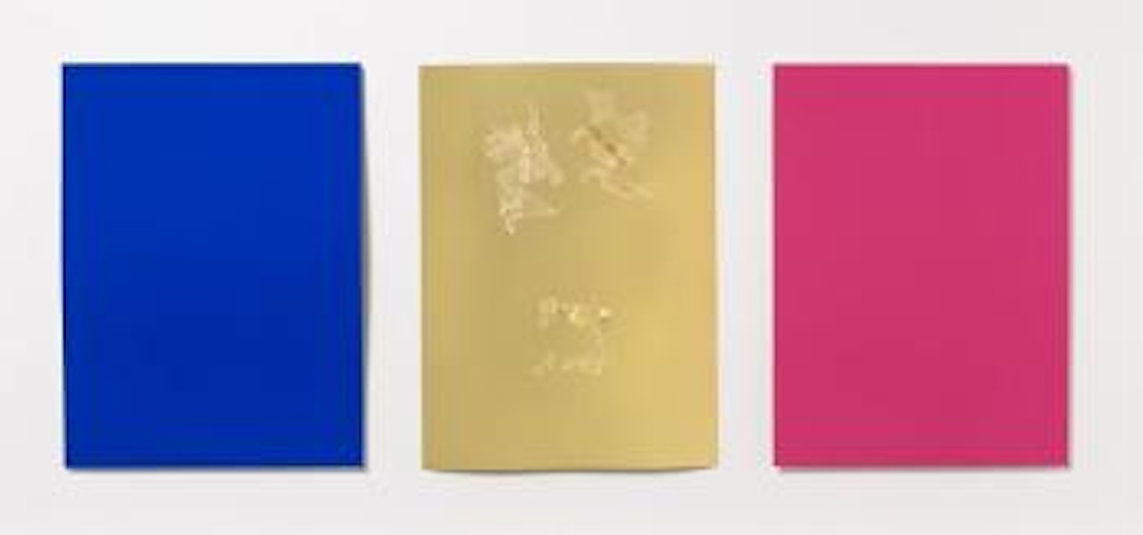 Monchrome und Feuer (Triptyche de Krefeld) by Yves Klein