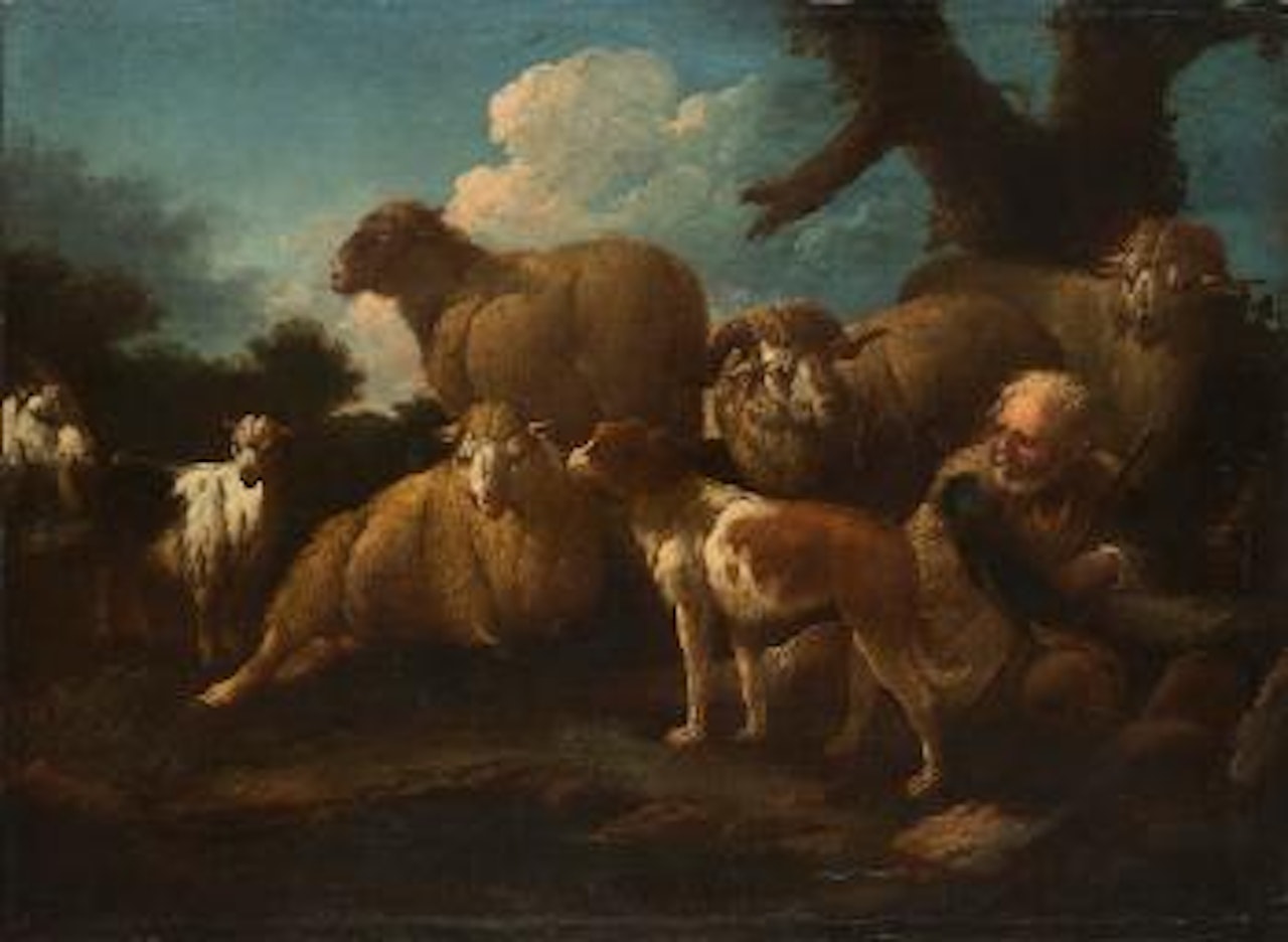 Pastore e montone [Shepherd and ram] by Philipp Peter Roos