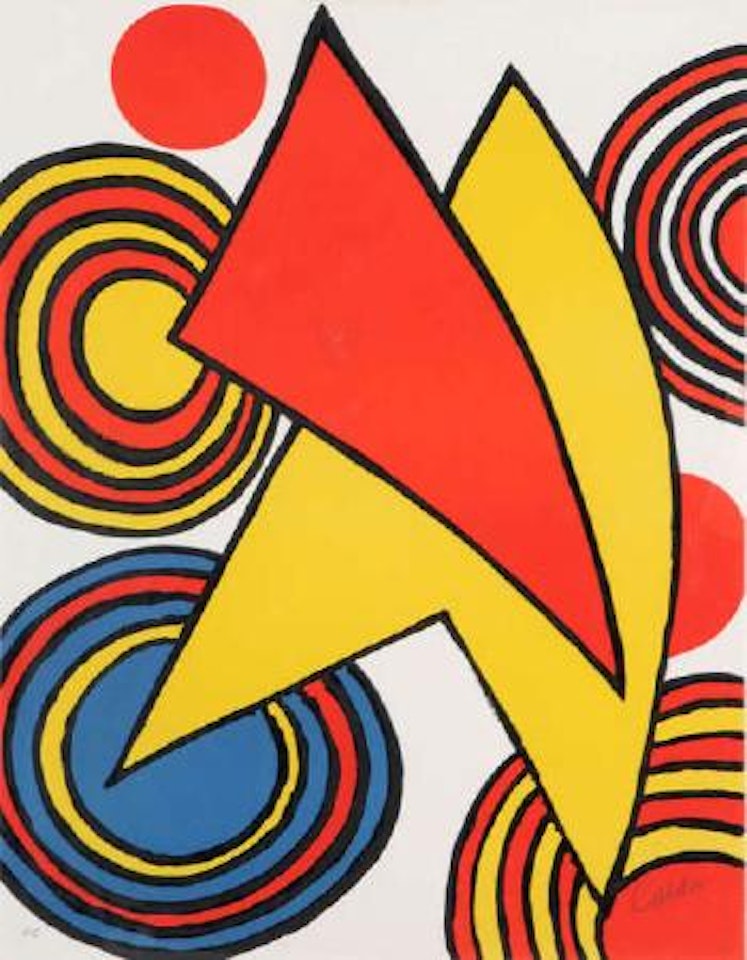 Triangles and spirals by Alexander Calder