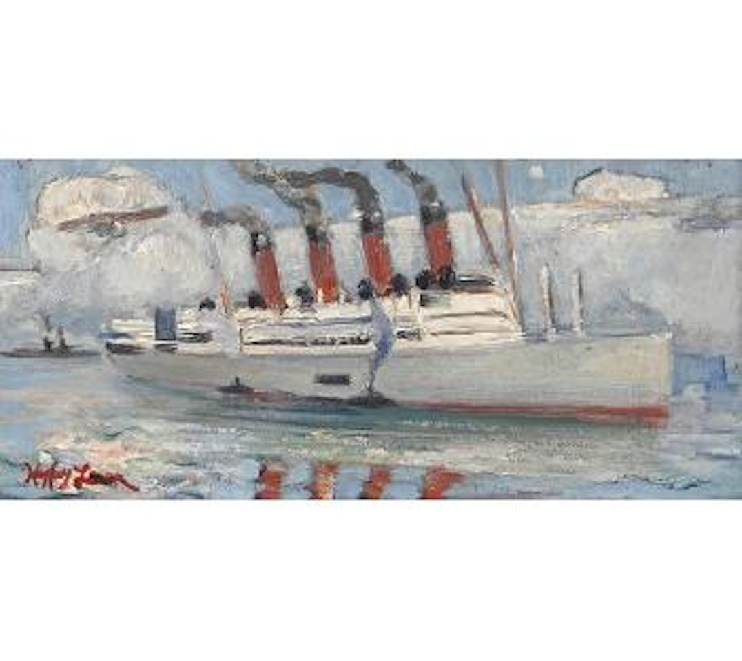 Steam Ships at Sea by Hayley Lever