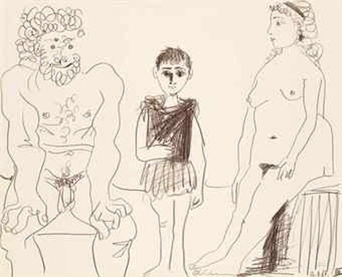 Homme, femme et enfant by Pablo Picasso