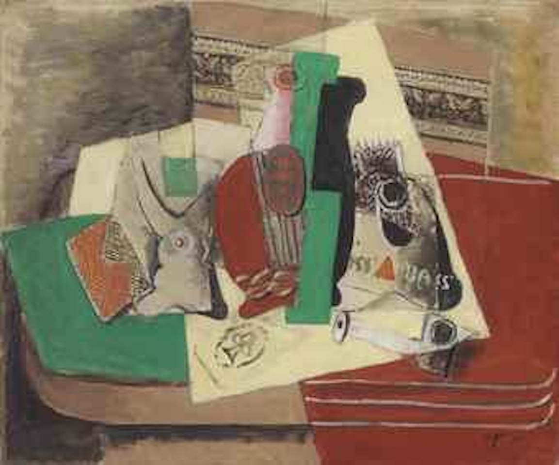 Nature morte à la bouteille de Bass by Henri Hayden