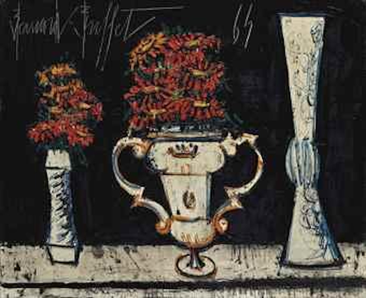 Bouquets dans des vases de Moustiers by Bernard Buffet