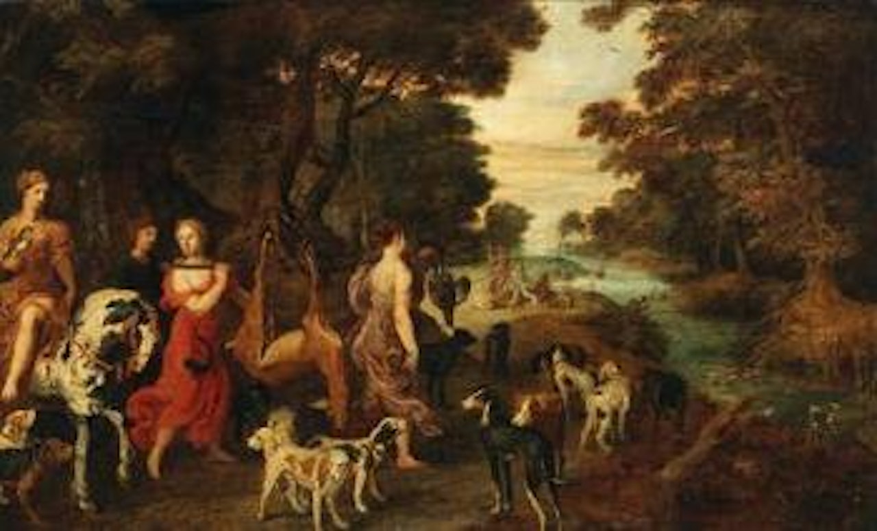 Diana and her nymphs returning from the hunt by Jan Brueghel the Younger