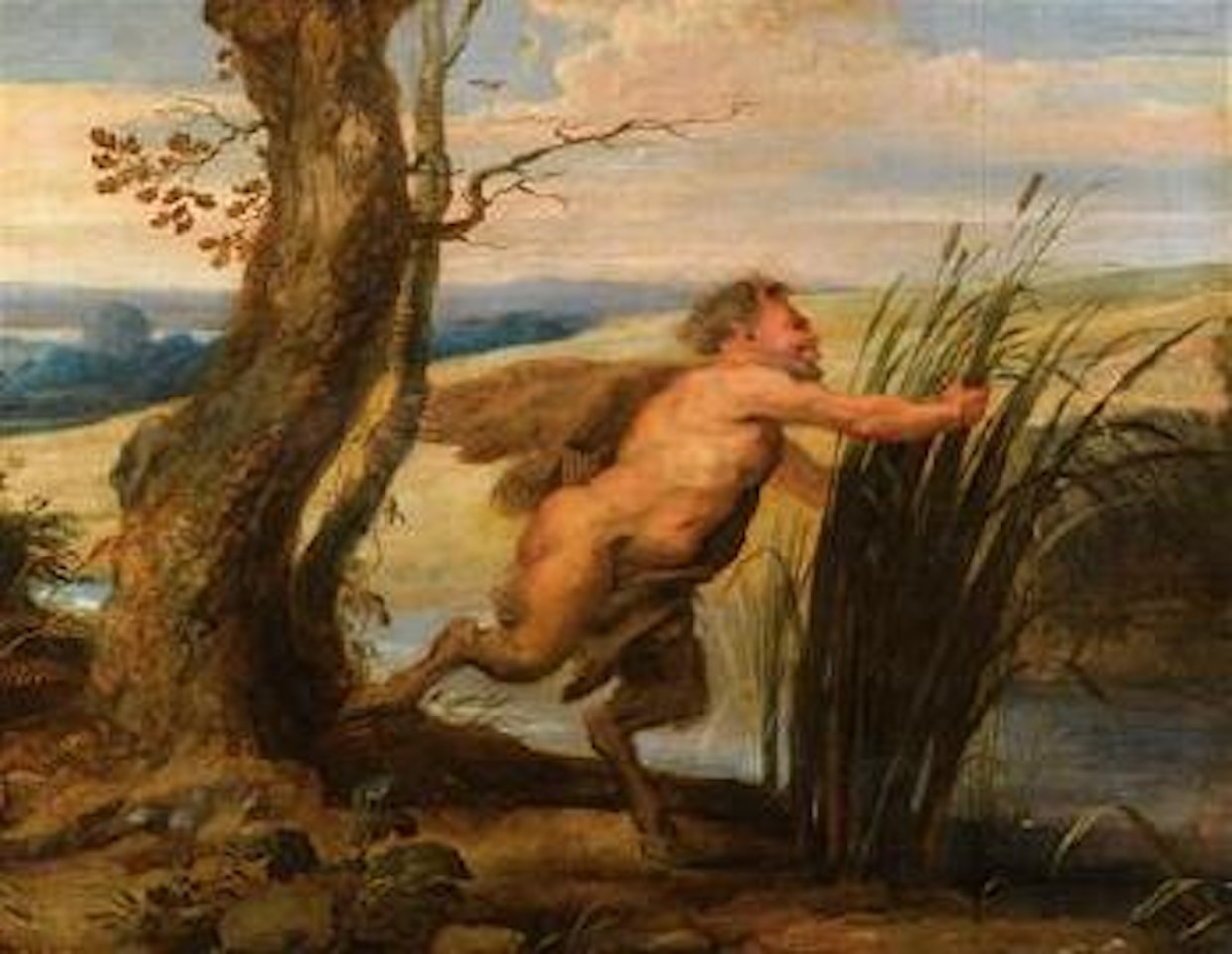 Pan in a landscape setting by Peter Paul Rubens