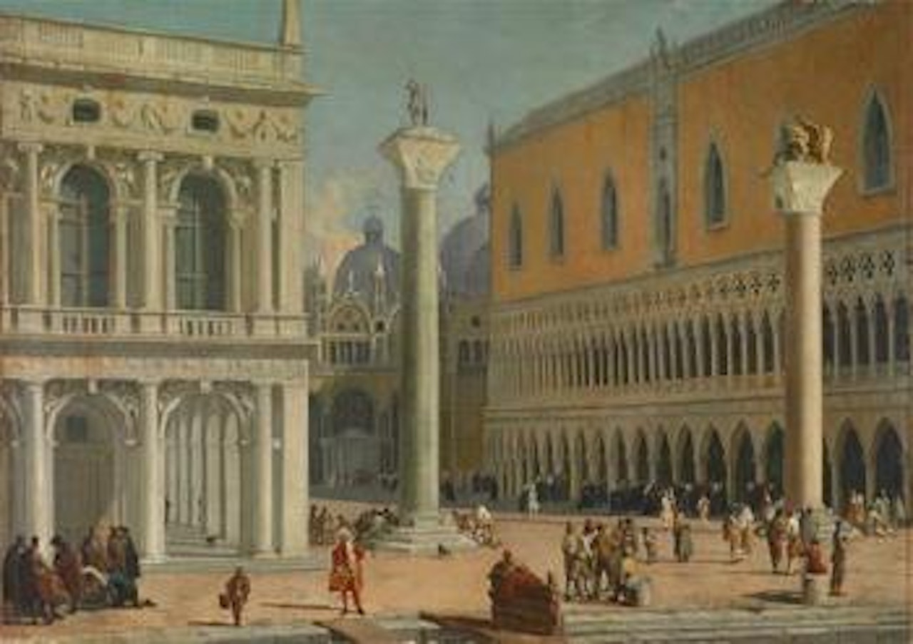 The Piazzetta, Venice, seen from the Molo by Venetian School