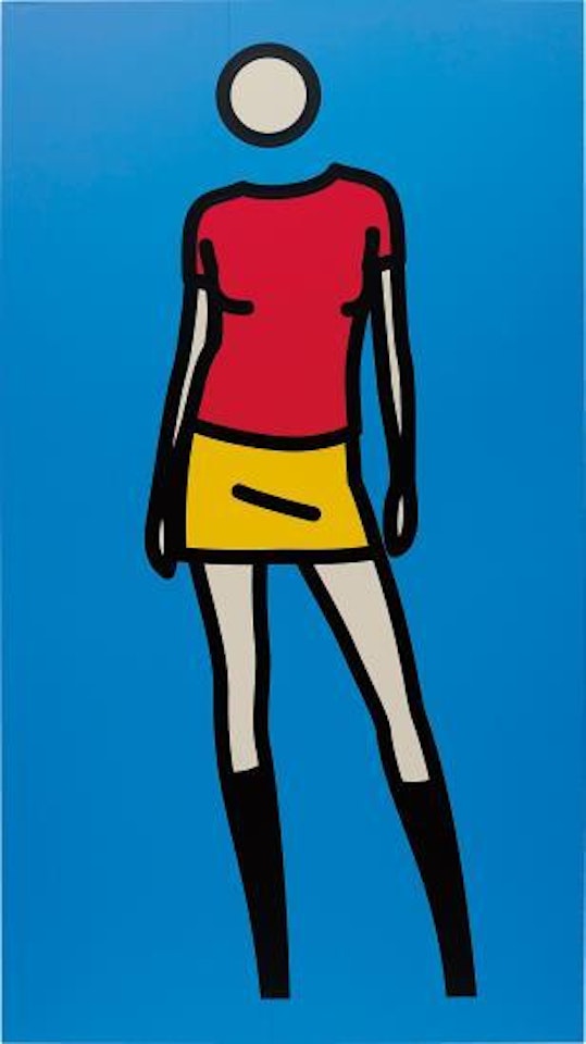 Sara Gets Undressed. 1 by Julian Opie
