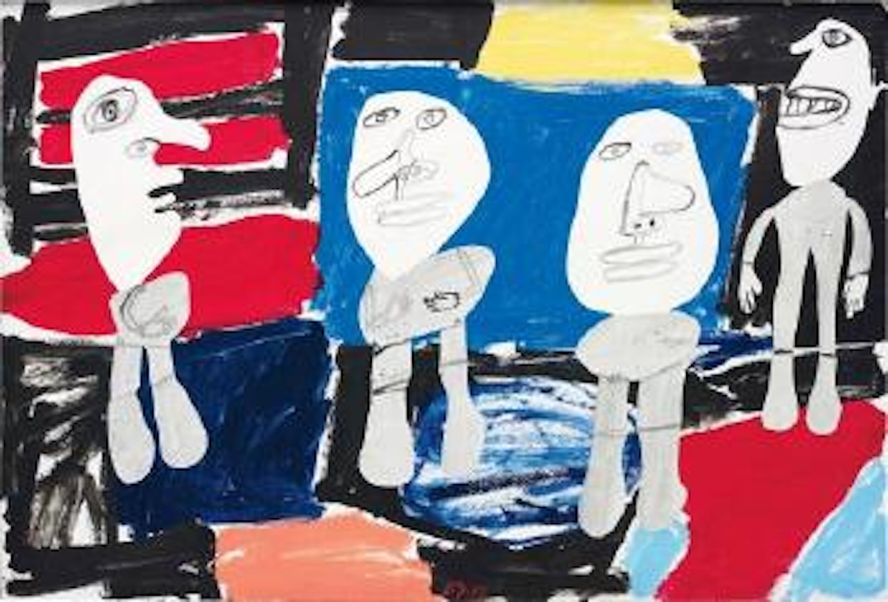 Site aux Promenadeurs by Jean Dubuffet