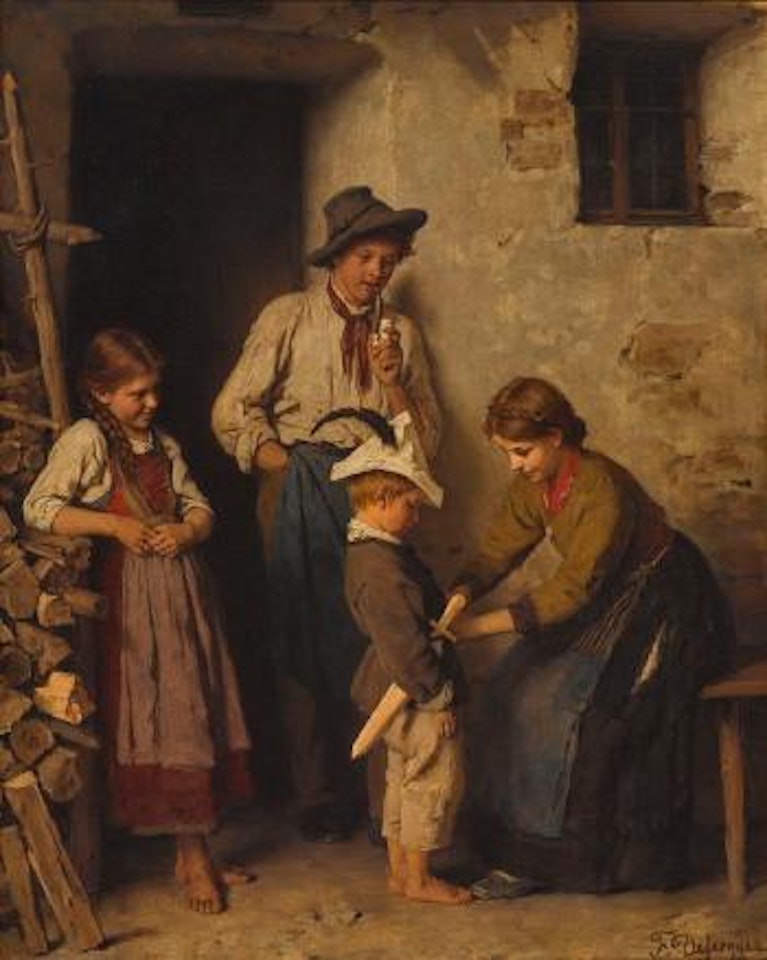 Der kleine Soldat by Franz von Defregger