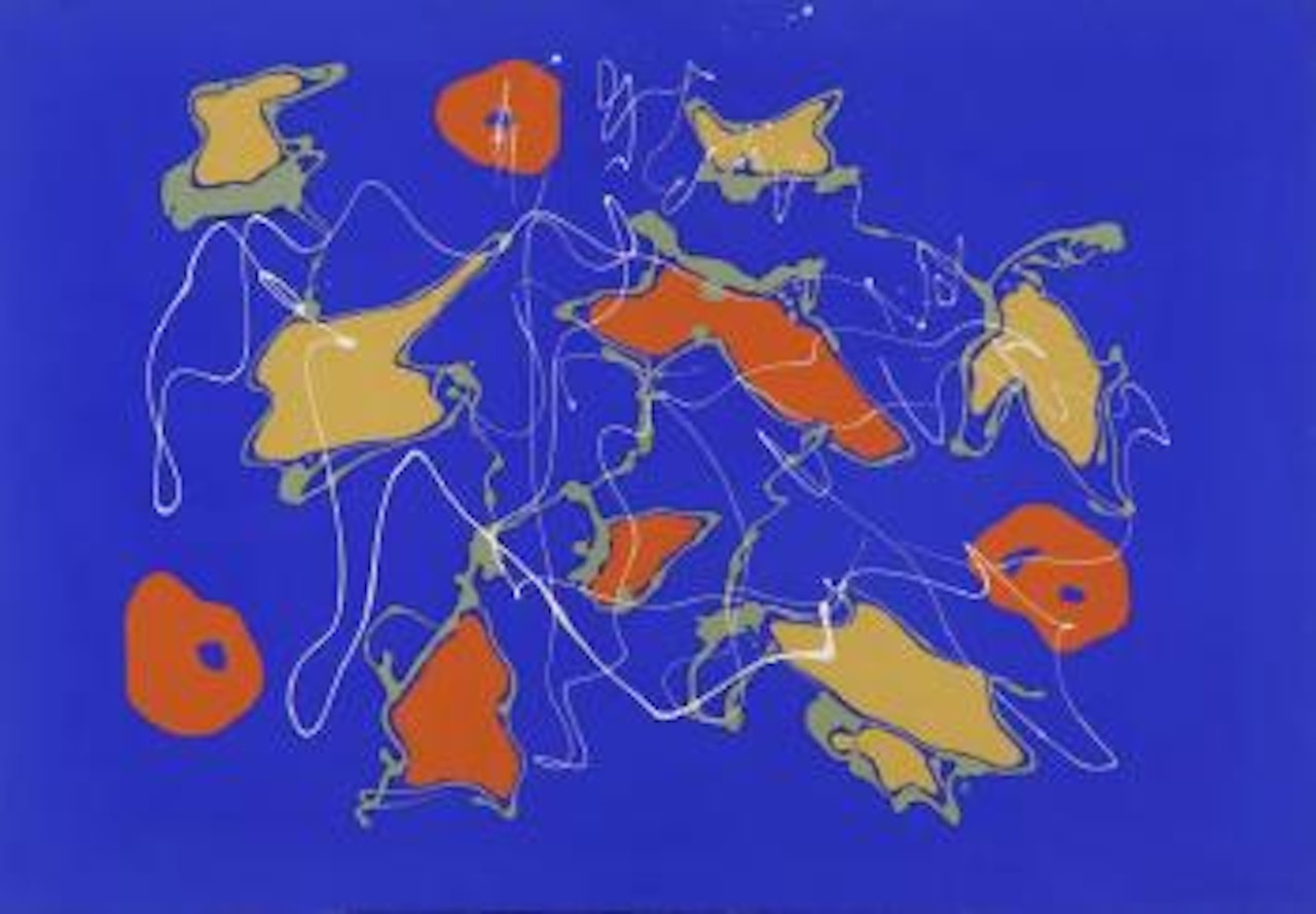 Composizione (fondo blu) by Giulio Turcato