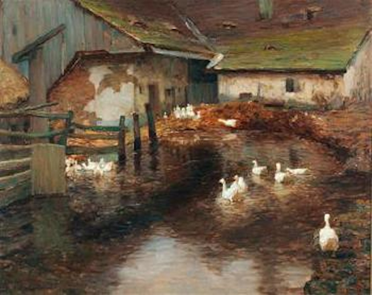 Bauernhof (Farmyard) by Olga Wisinger-Florian
