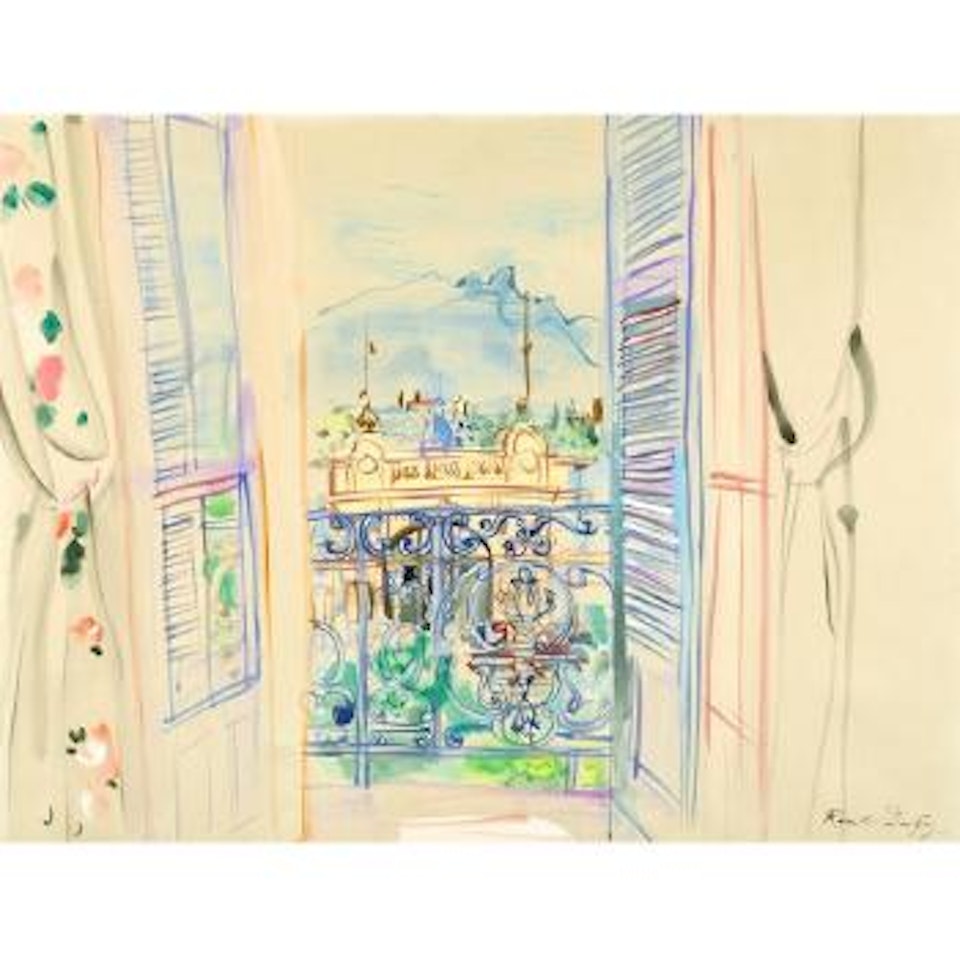 La fenêtre ouverte à Aix-les-Bains by Raoul Dufy