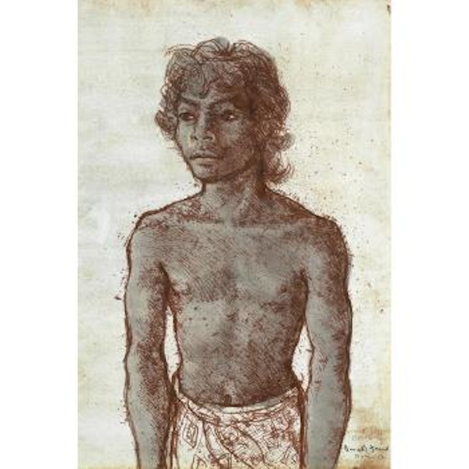 Portrait of a young Balinese Man by Donald Stuart Leslie Friend