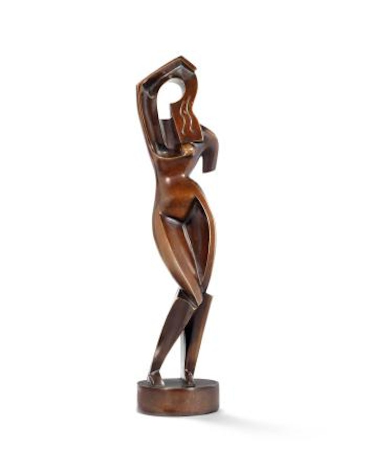 Woman combing her hair by Alexander Archipenko