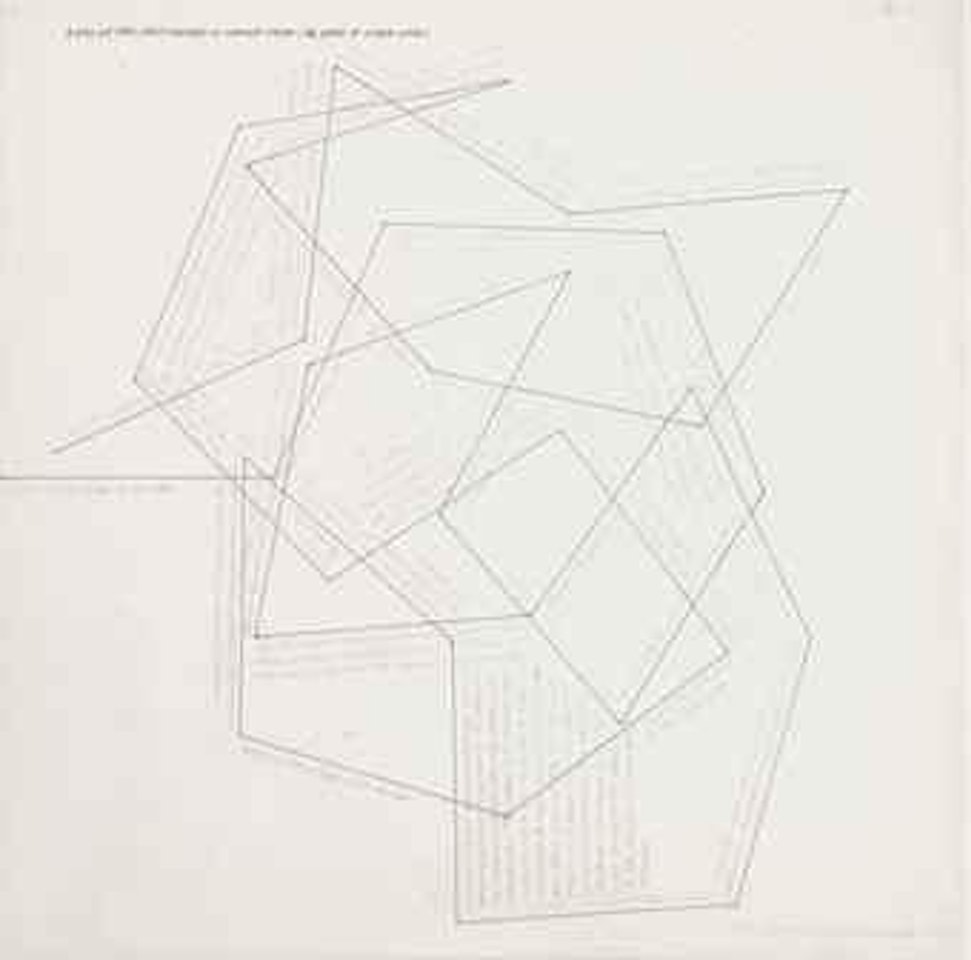 Lines of Ten Centimeters in Length from the Ends of other Lines by Sol LeWitt