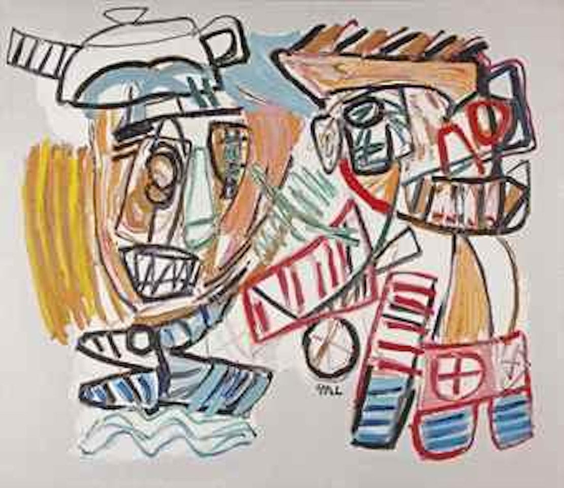 Larvotto Beach II by Karel Appel