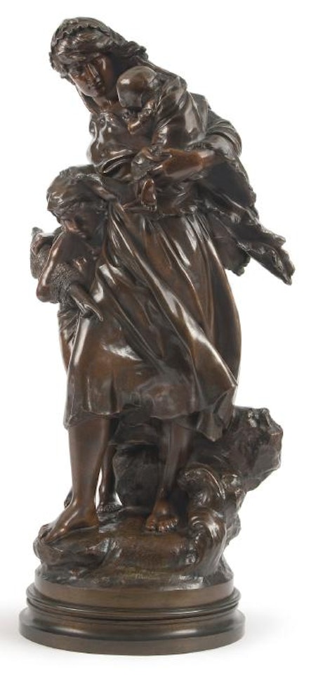 L'attente des Bateaux by Mathurin Moreau