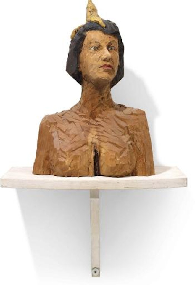 Frauenbüste  Mit Banane (Woman Bust with Banana) by Stephan Balkenhol