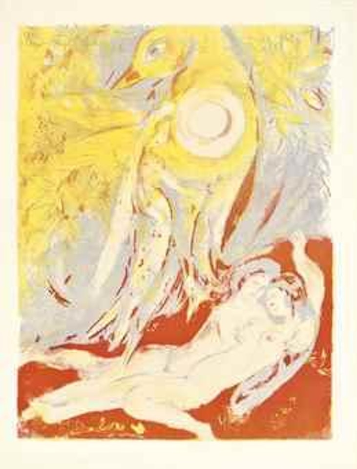 Then said the King in himself, 'By Allah, I will not slay her, until I have heard the next of her tale'..., Plate 13 from Four Tales from The Arabian Nights by Marc Chagall