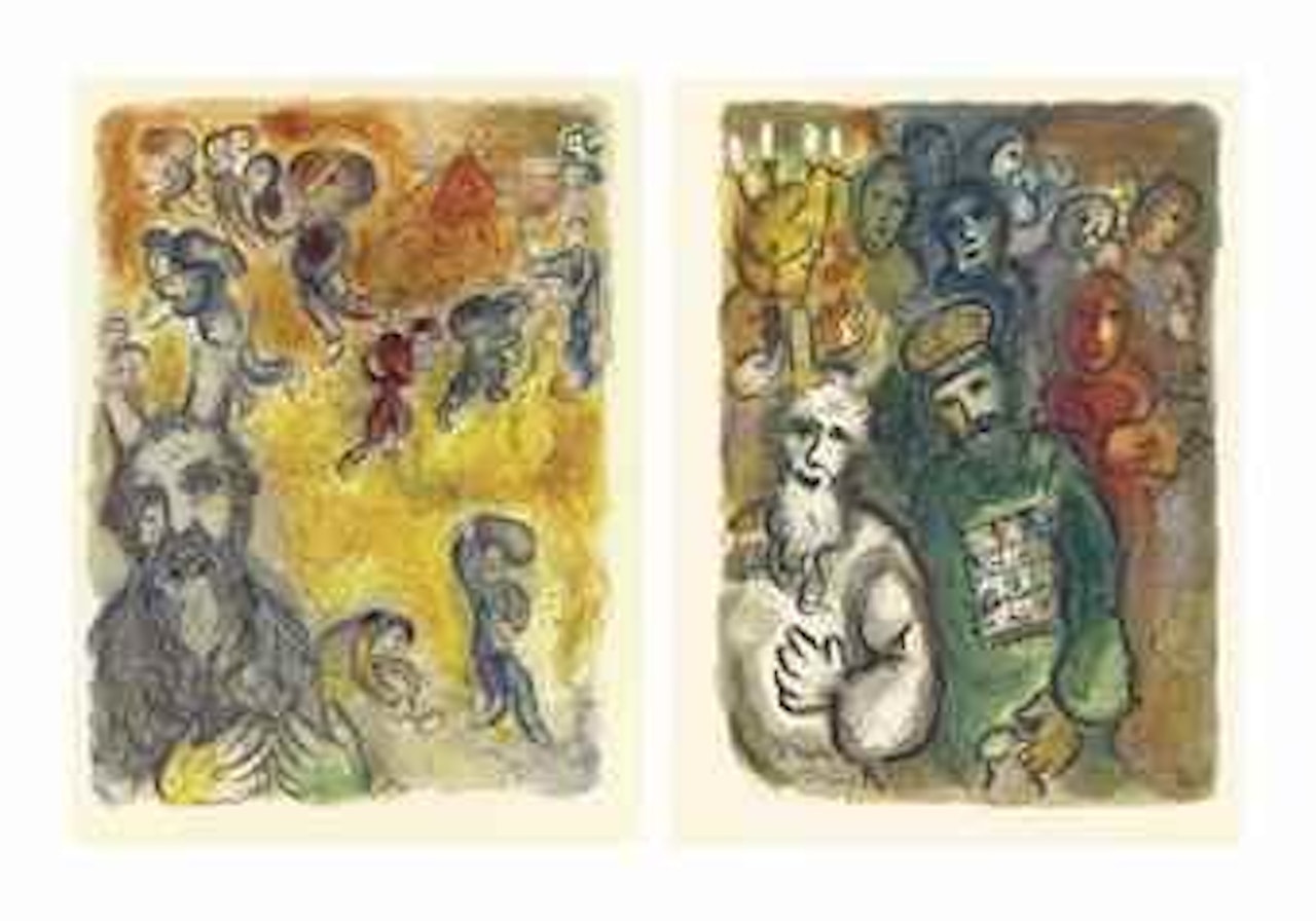 The Story of the Exodus, Léon Amiel, Paris by Marc Chagall