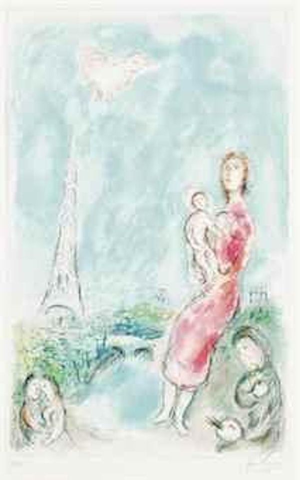 Maternité rouge by Marc Chagall