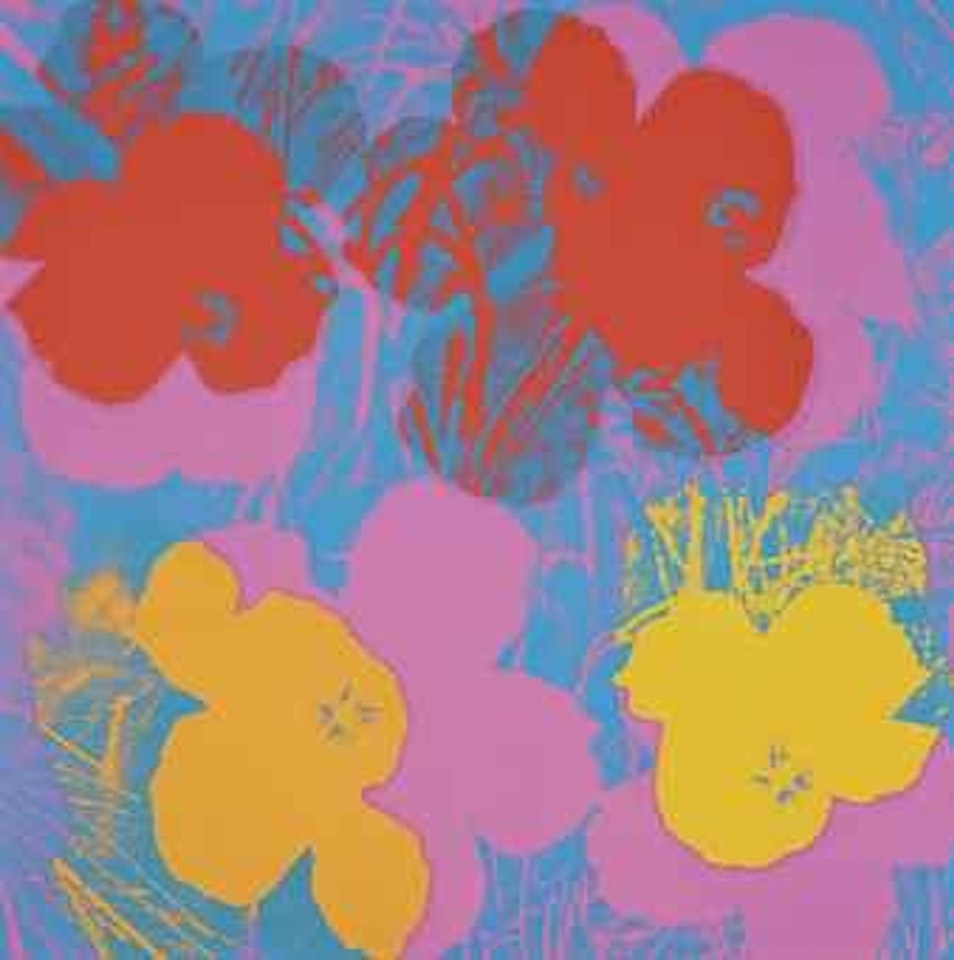 Flowers: one plate by Andy Warhol