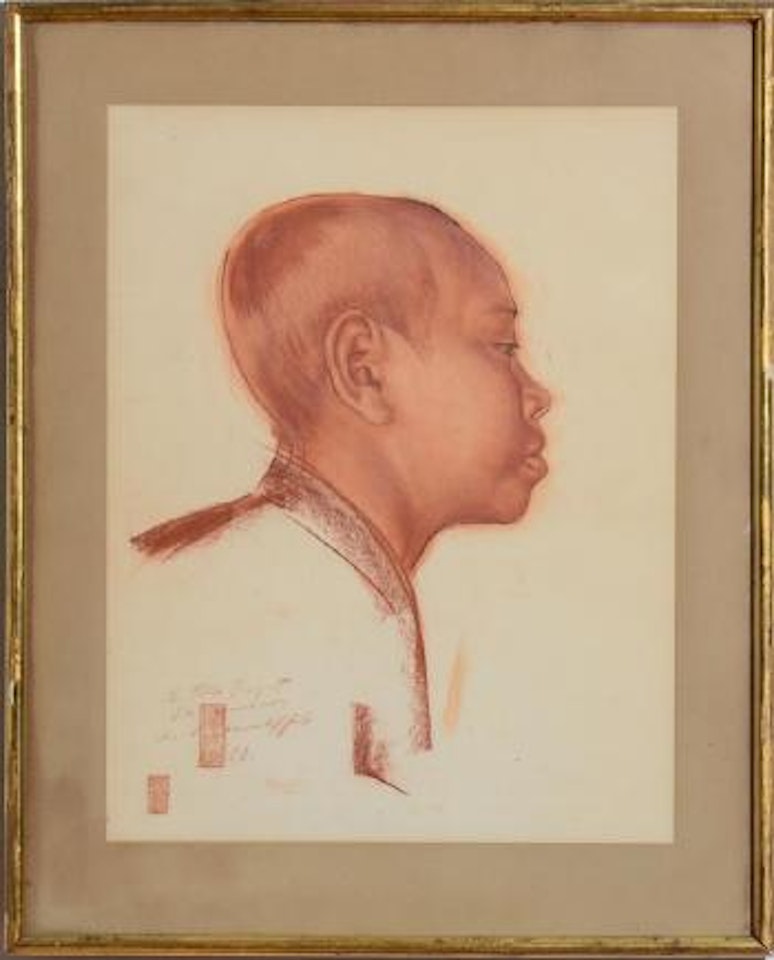 Portrait of a young Tibetan by Alexander Evgenievich Yakovlev