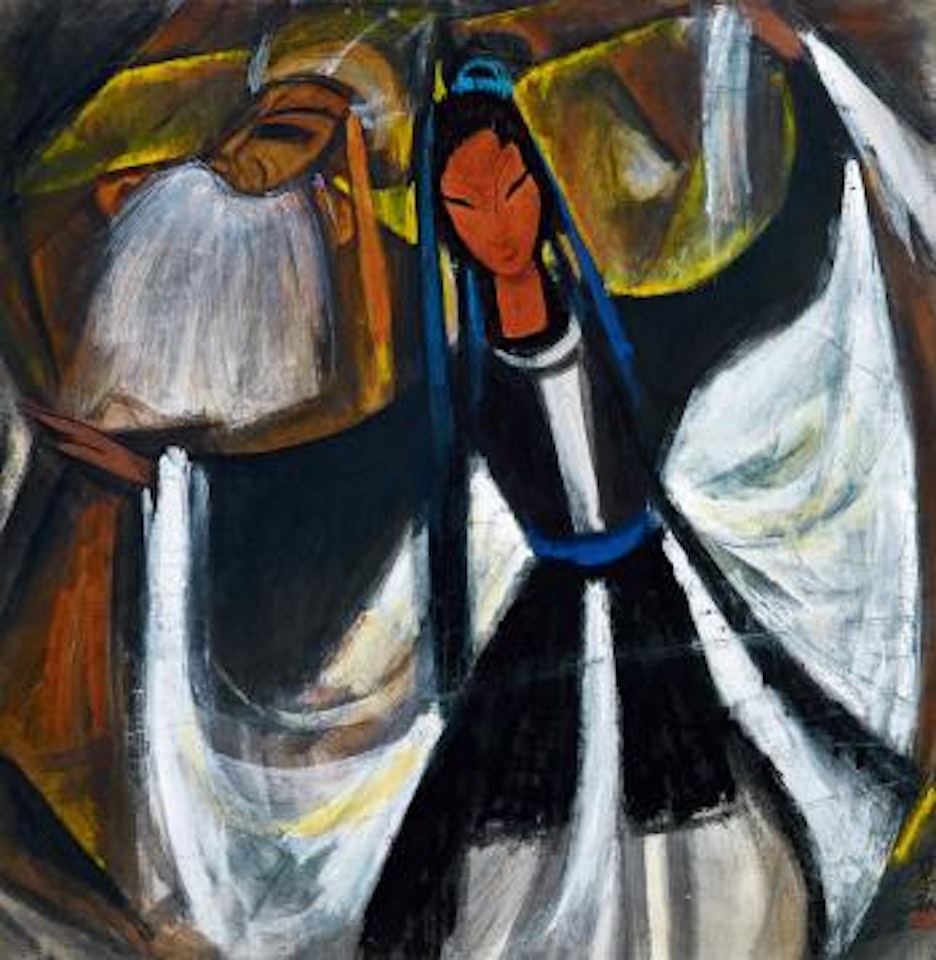 Chinese opera the southern gate by Lin Fengmian