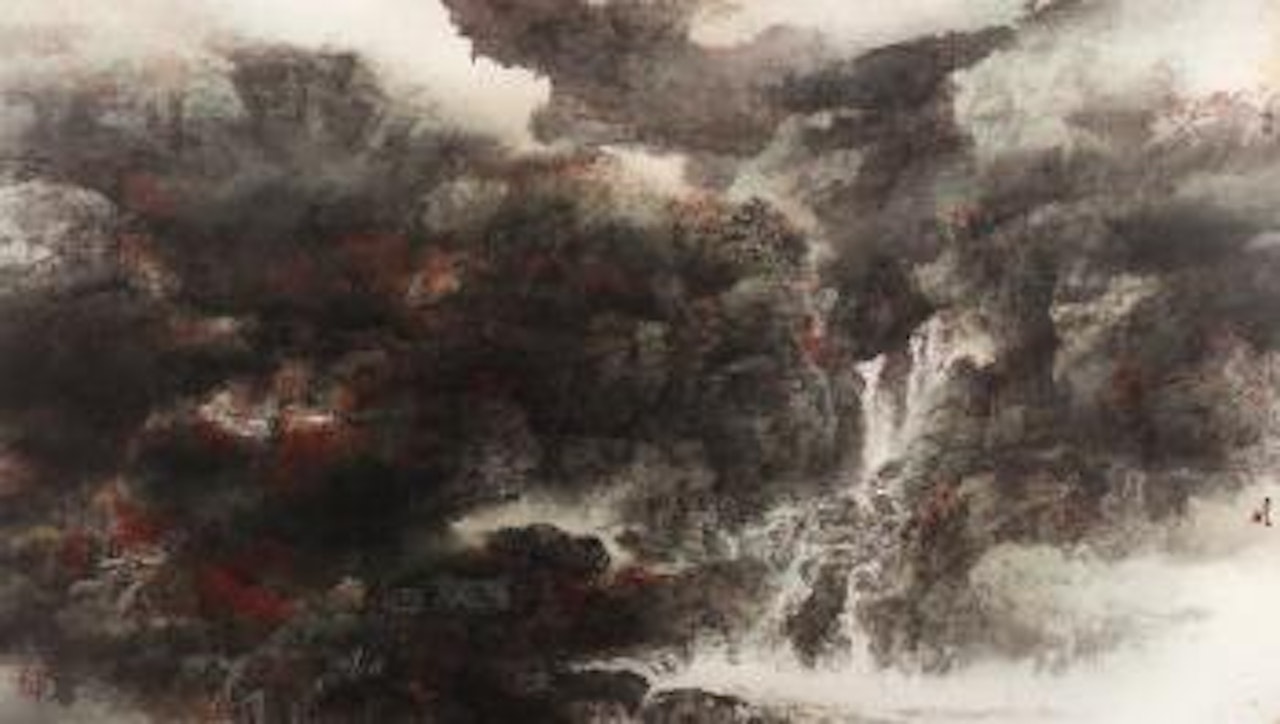 Autumnal scenery by He Baili