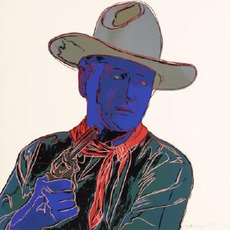 John Wayne (from Cowboys and Indians) by Andy Warhol