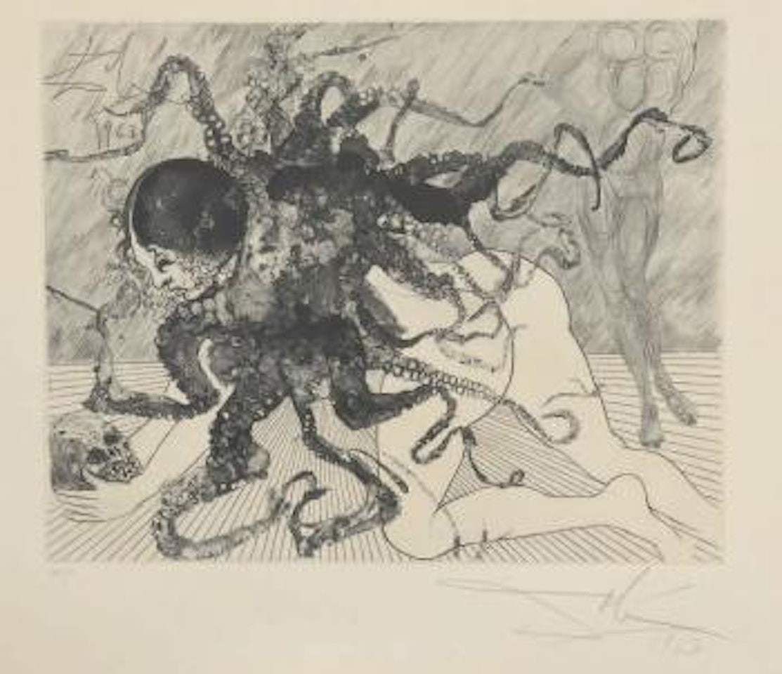Meduse planche de la mythologie by Salvador Dali