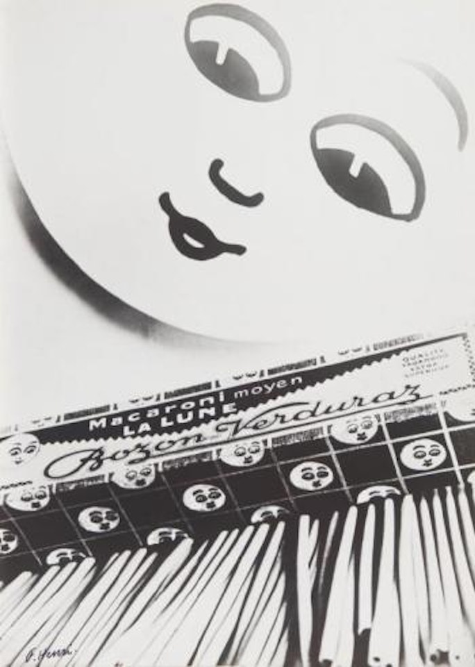 Macaroni La Lune (Reklamephoto) by Florence Henri